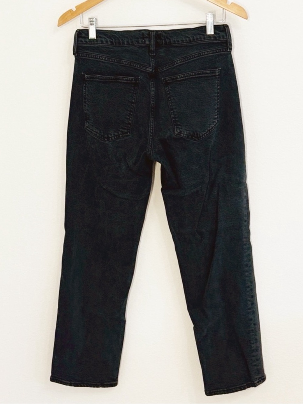 AGOLDE Black Wash straight Leg Jeans High Rise Size 27 - Picture 4 of 7
